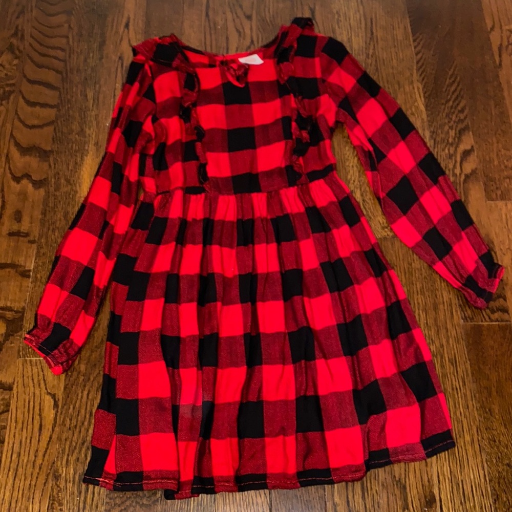 Red and Black Girls Dress size Small